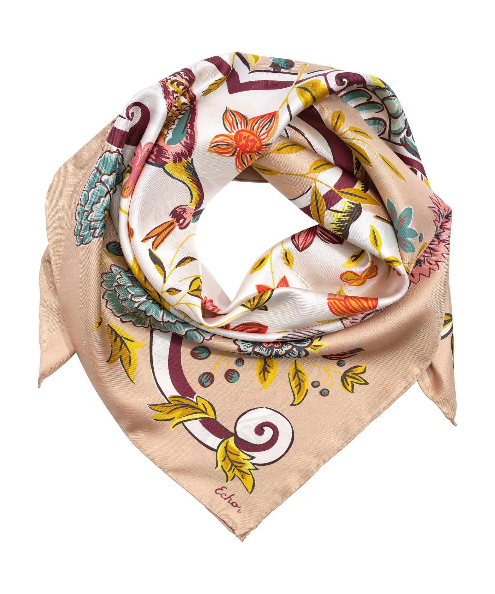 Park Stroll 35 Silk Square Scarf - Image 3