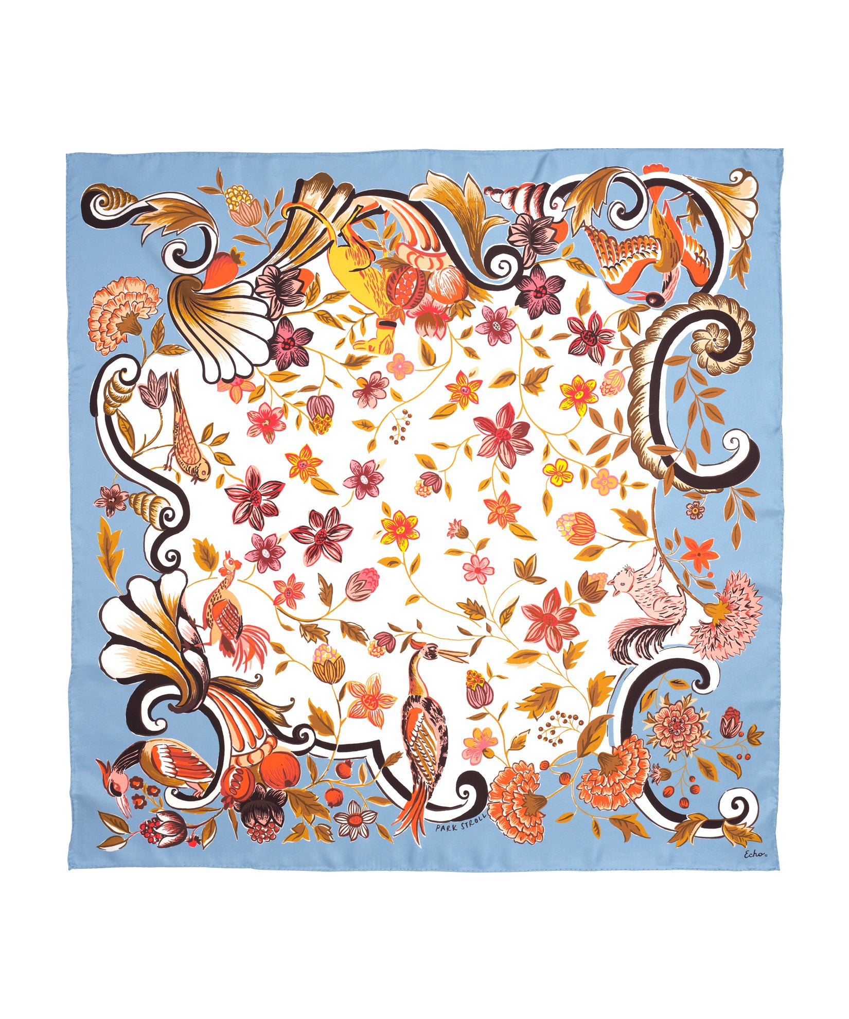 Park Stroll 35 Silk Square Scarf - Image 7
