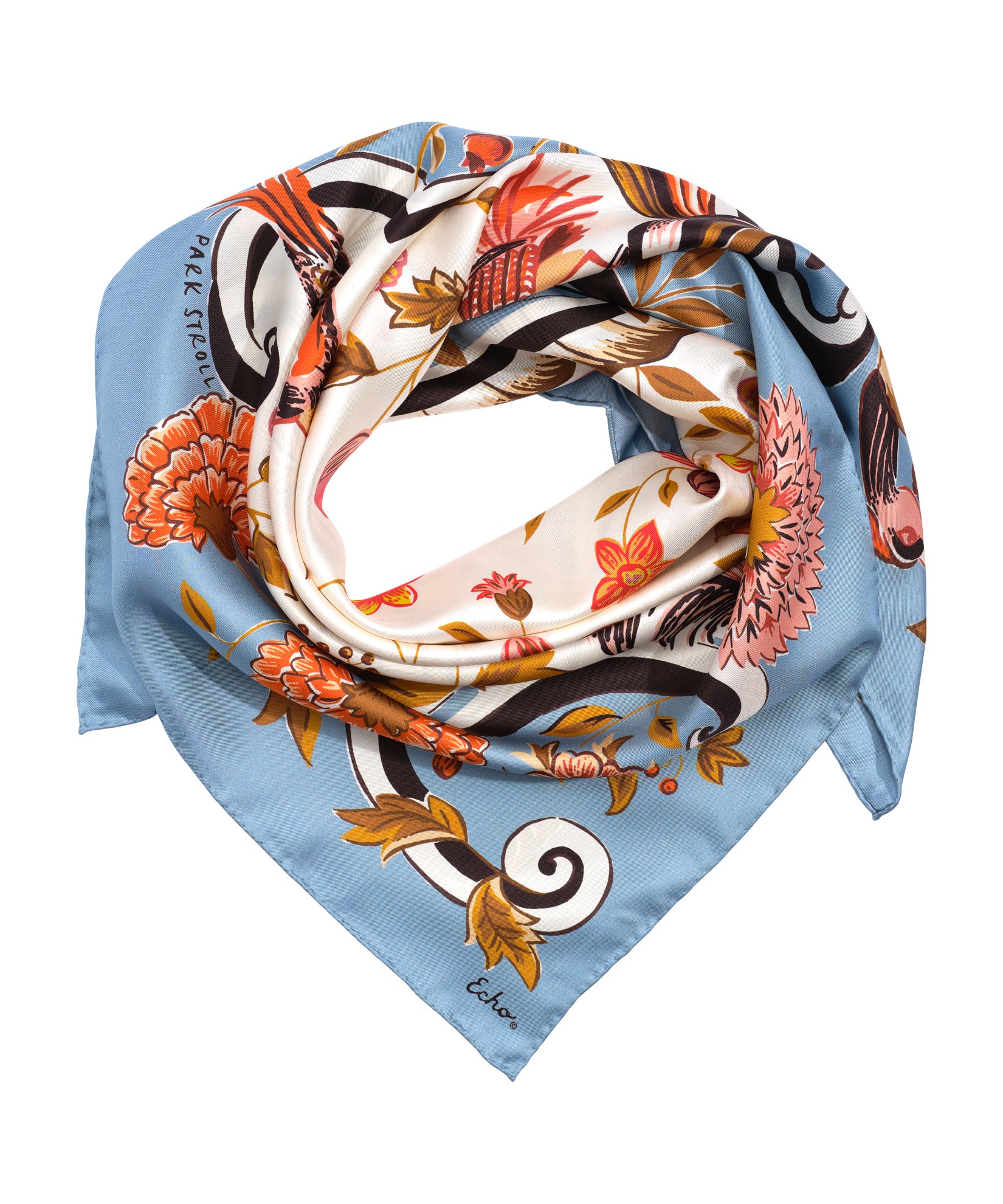 Park Stroll 35 Silk Square Scarf - Image 9