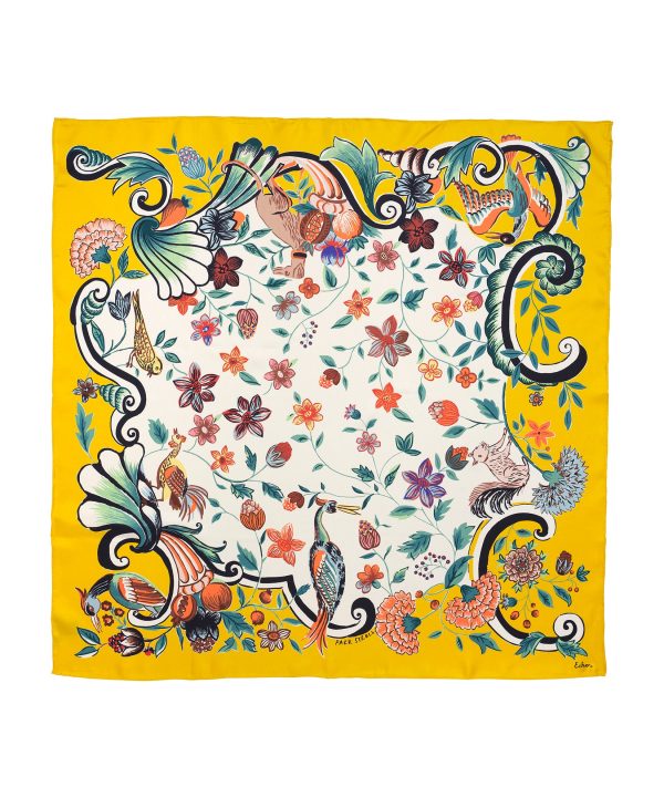 Park Stroll 35 Silk Square Scarf - Image 13