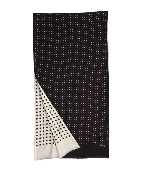 Tubular Silk Dot Scarf - Image 3