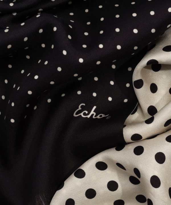 Tubular Silk Dot Scarf - Image 4