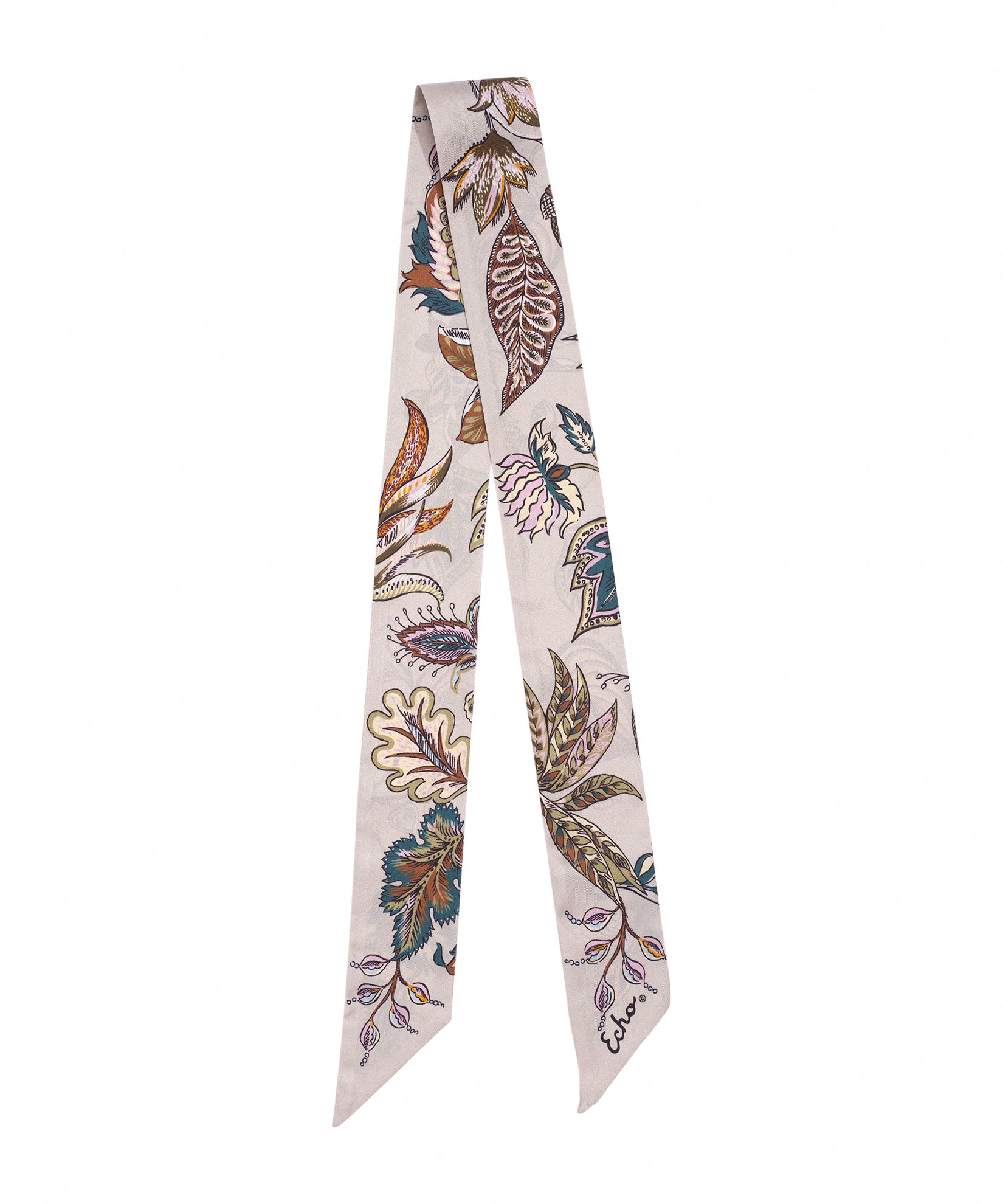 Falling Leaves Silk Ribbon Scarf - Image 2