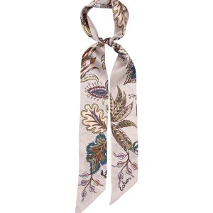 Falling Leaves Silk Ribbon Scarf