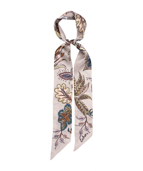 Falling Leaves Silk Ribbon Scarf