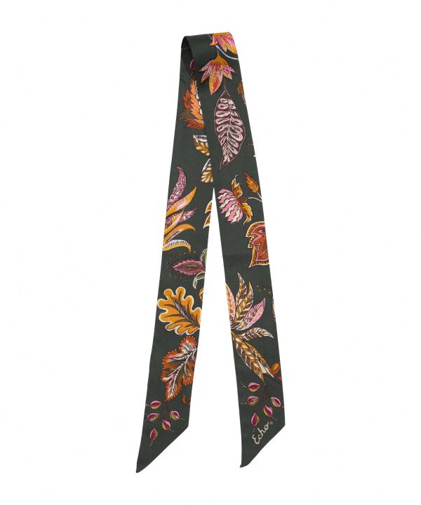 Falling Leaves Silk Ribbon Scarf - Image 7