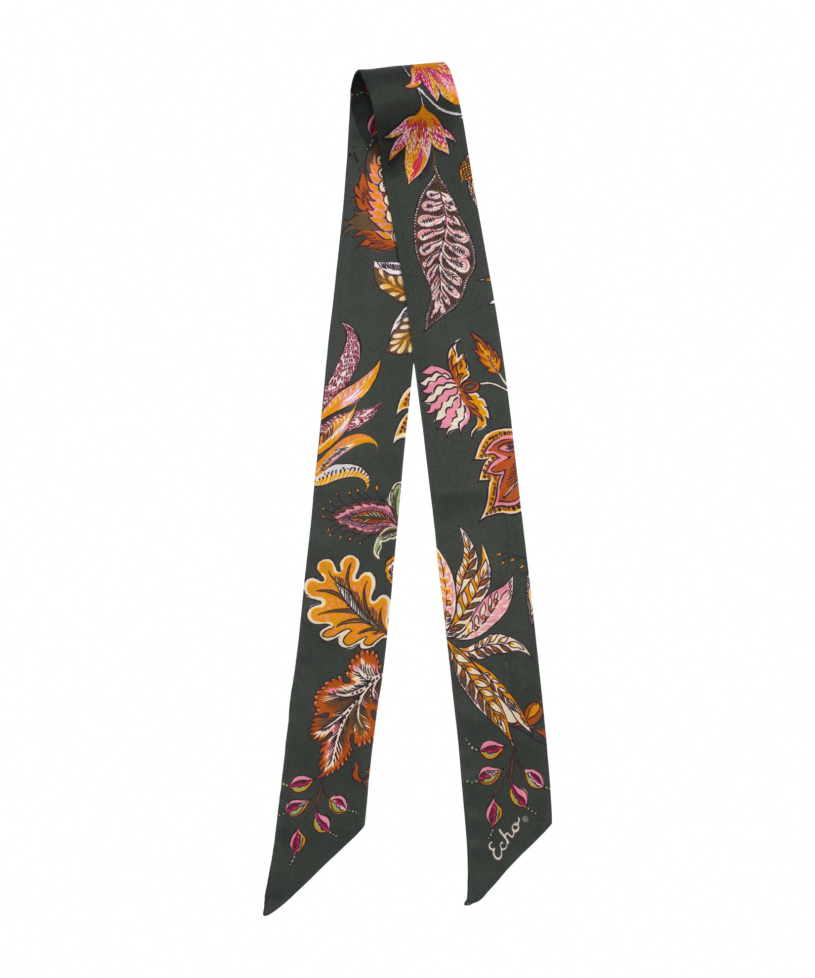 Falling Leaves Silk Ribbon Scarf - Image 7
