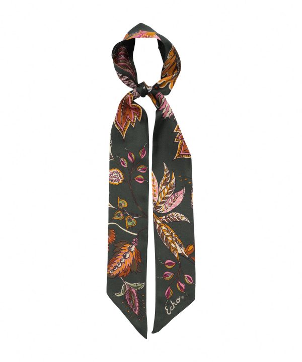 Falling Leaves Silk Ribbon Scarf - Image 6