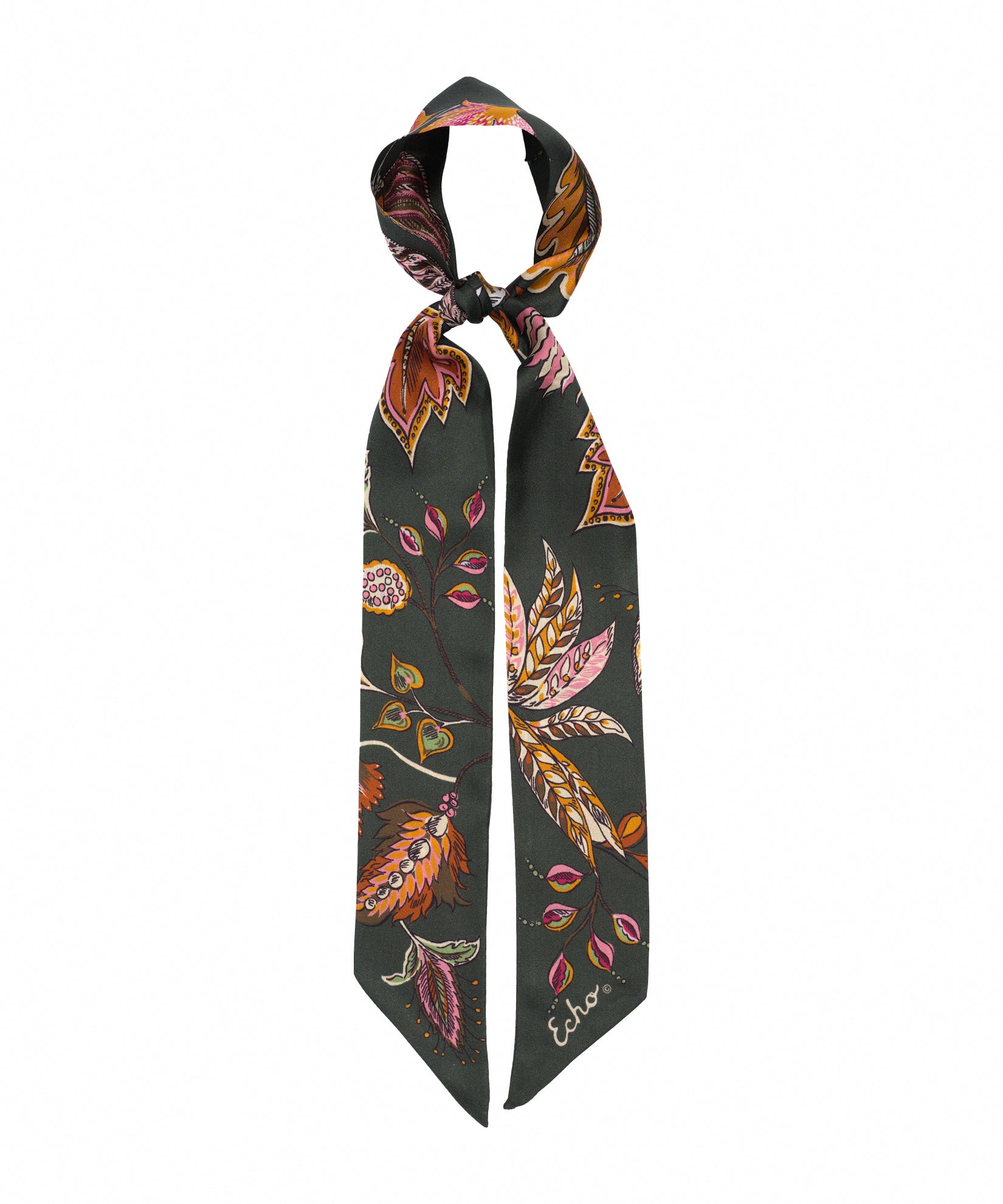 Falling Leaves Silk Ribbon Scarf - Image 6