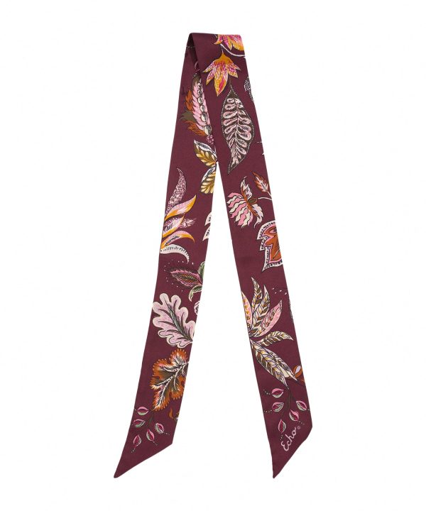 Falling Leaves Silk Ribbon Scarf - Image 12