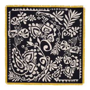 Park Paisley Oversized Silk Square Scarf