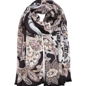 Snow Leopard Silk Wrap