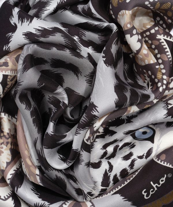 Snow Leopard Silk Wrap - Image 4