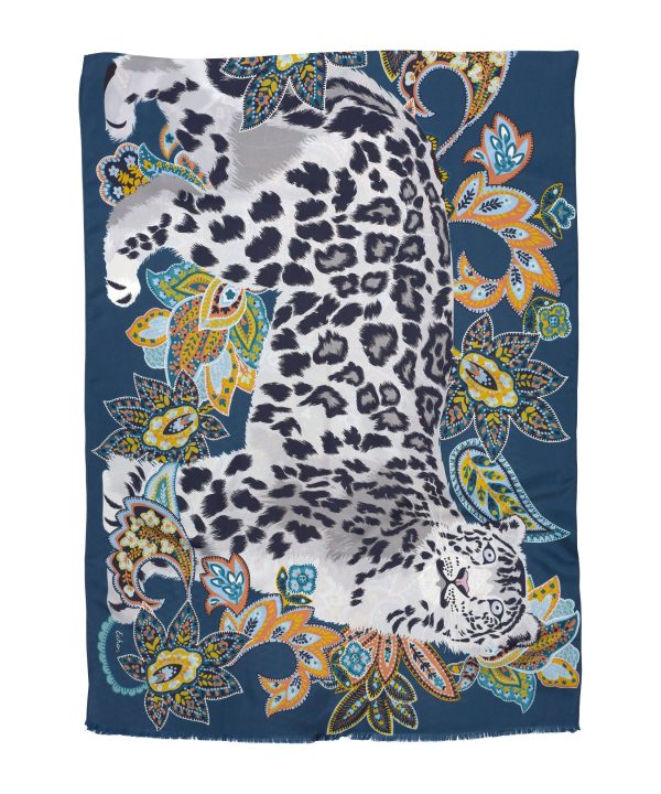 Snow Leopard Silk Wrap - Image 7