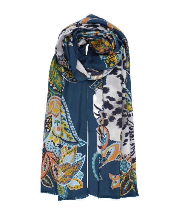 Snow Leopard Silk Wrap - Image 6
