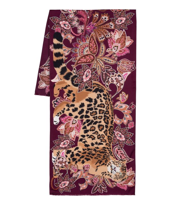 Snow Leopard Silk Wrap - Image 11