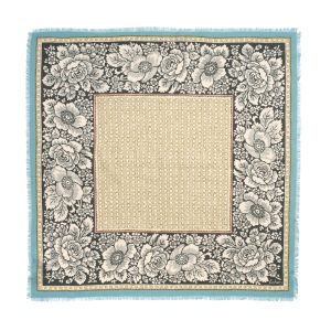 Vintage Floral Dot Wool Bandana