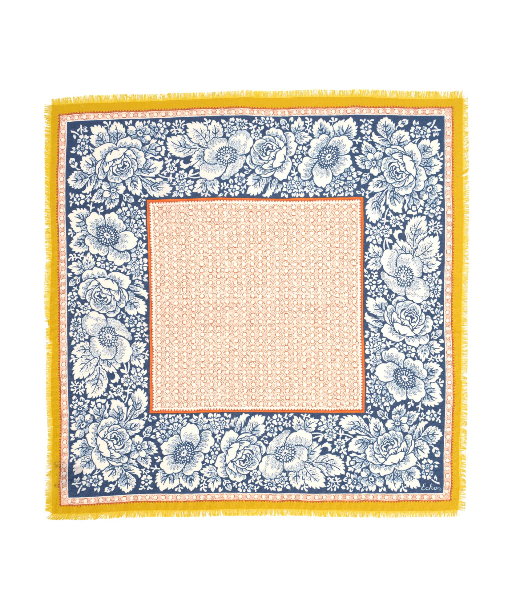 Vintage Floral Dot Wool Bandana - Image 7