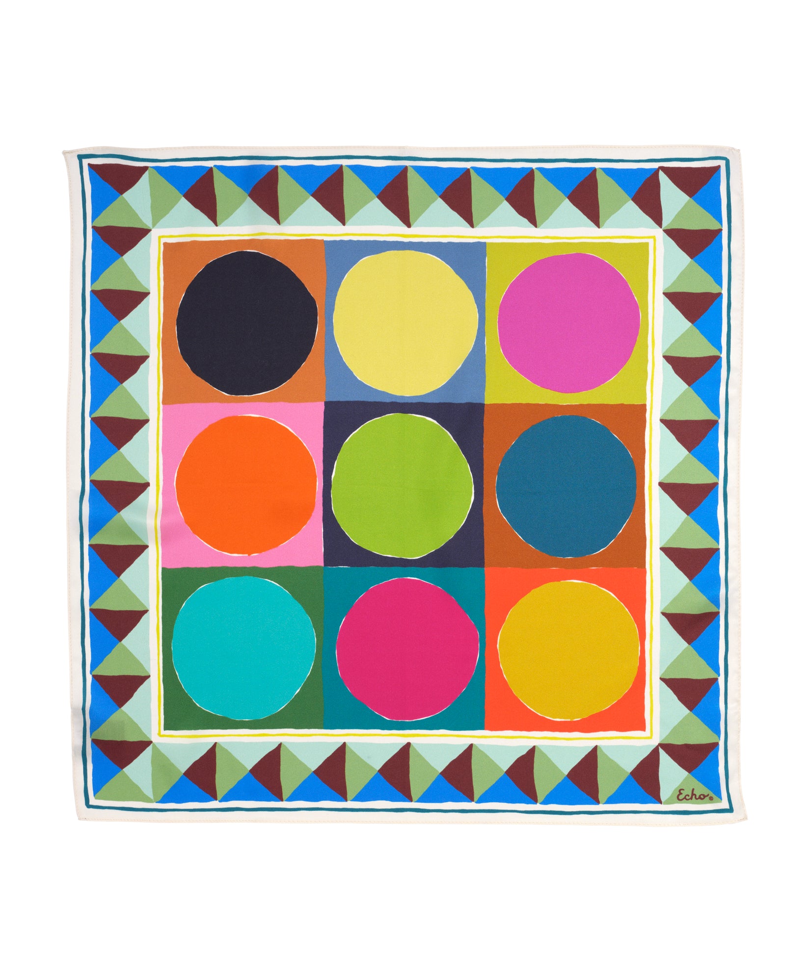 Painted Dots Silk Bandana
