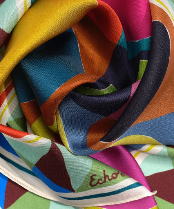 Painted Dots Silk Bandana - Image 4