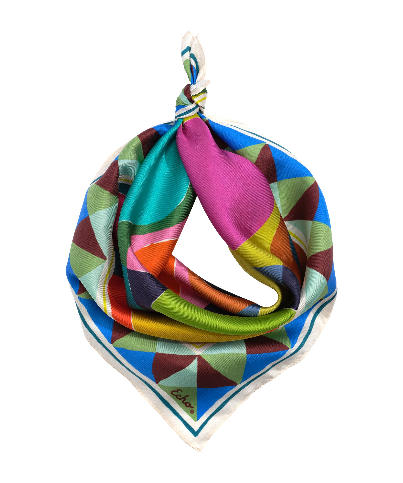 Painted Dots Silk Bandana - Image 3