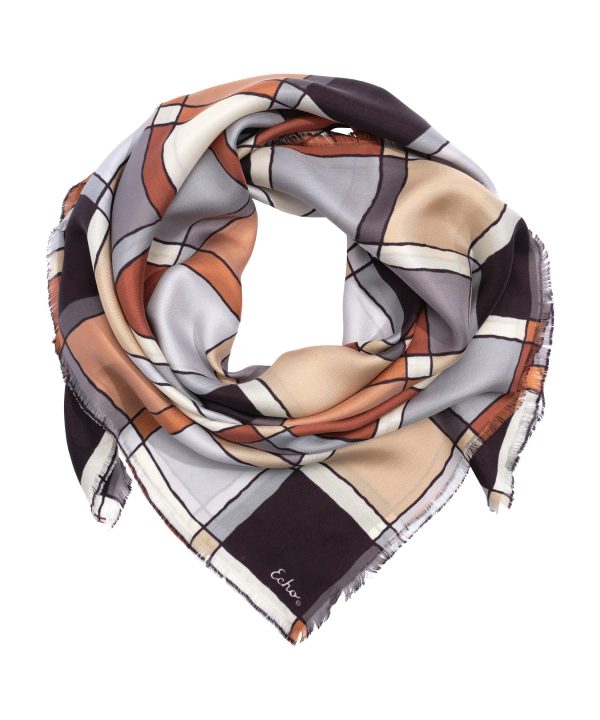 Windowpane 35 Silk Square Scarf - Image 7