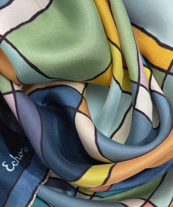 Windowpane 35 Silk Square Scarf - Image 14