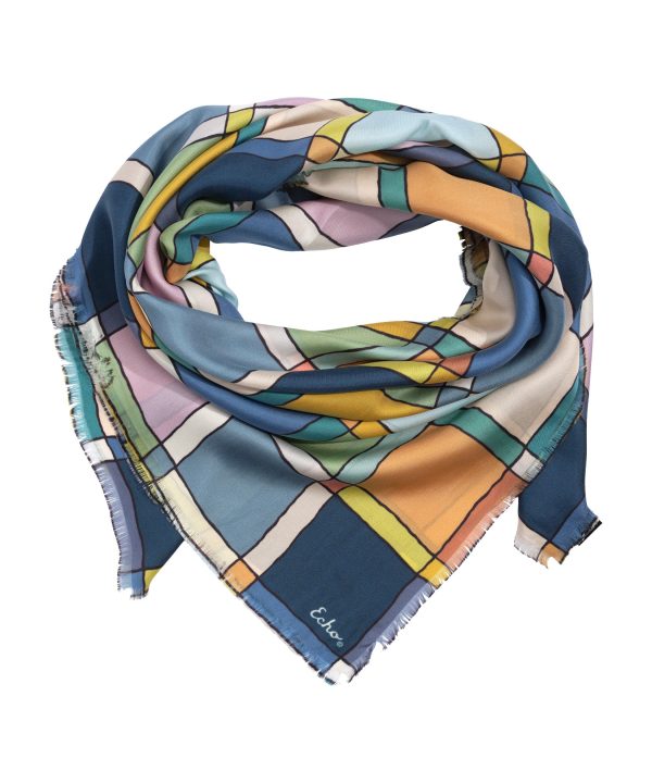 Windowpane 35 Silk Square Scarf - Image 13
