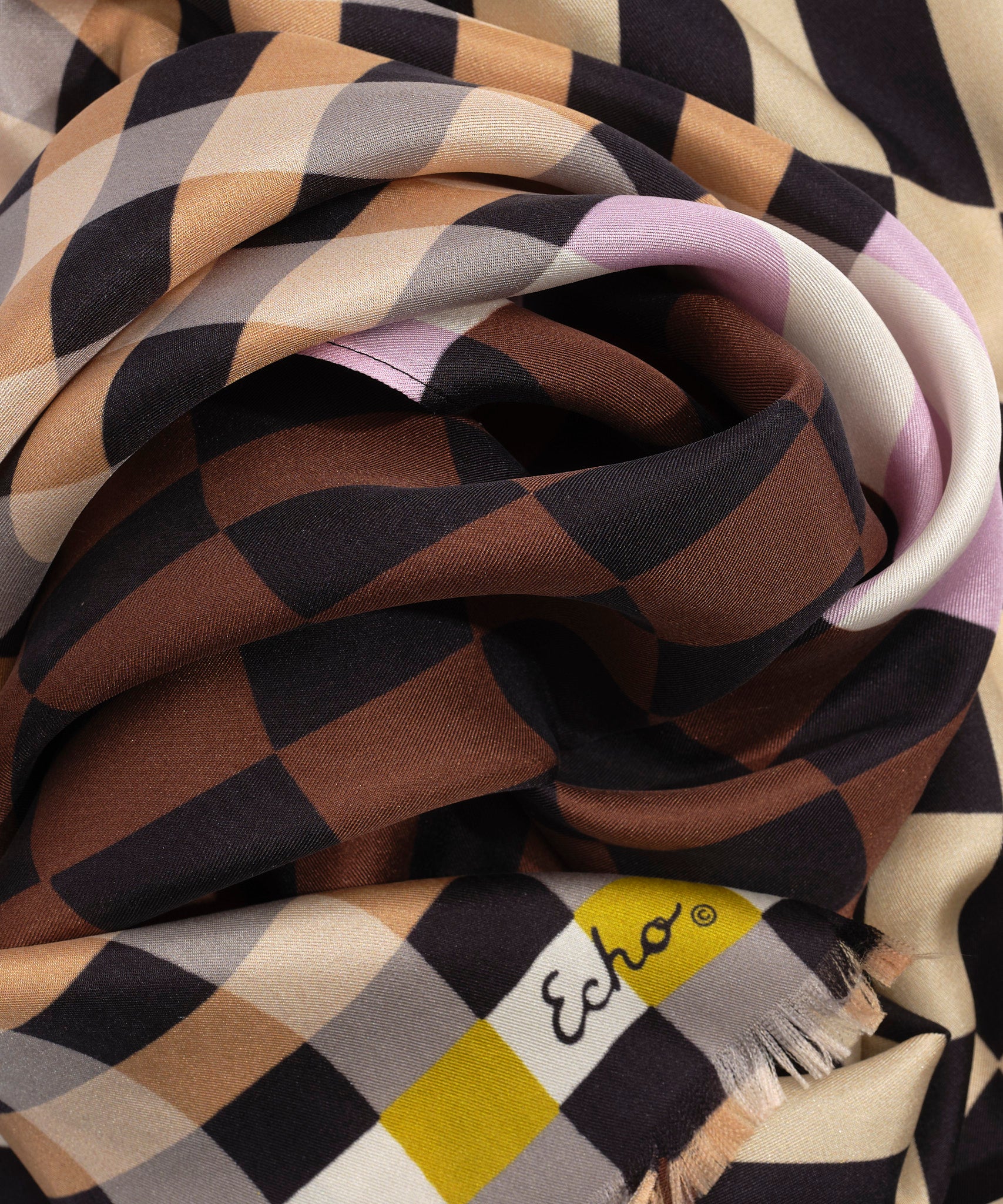 Checks Checks Silk Oblong Scarf - Image 4