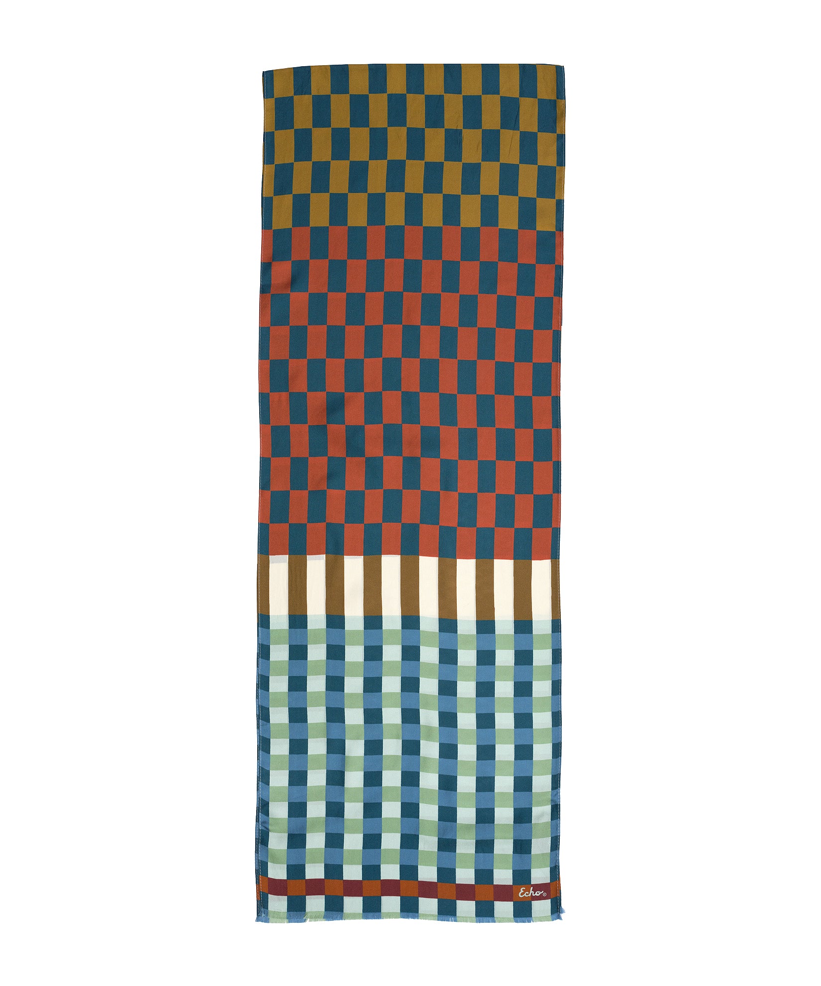 Checks Checks Silk Oblong Scarf - Image 8