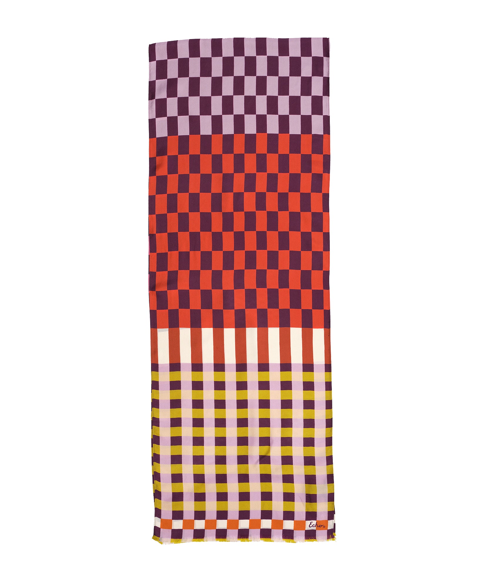 Checks Checks Silk Oblong Scarf - Image 12
