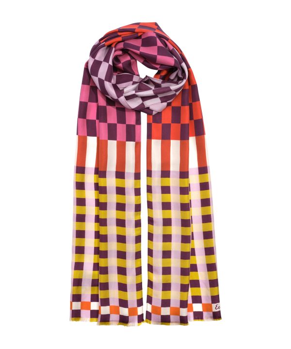 Checks Checks Silk Oblong Scarf - Image 10