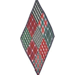 Patch Plaid Pleated Diamond