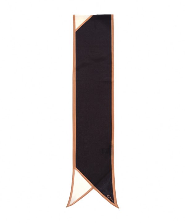 Colorblock Silk Bias Scarf - Image 3