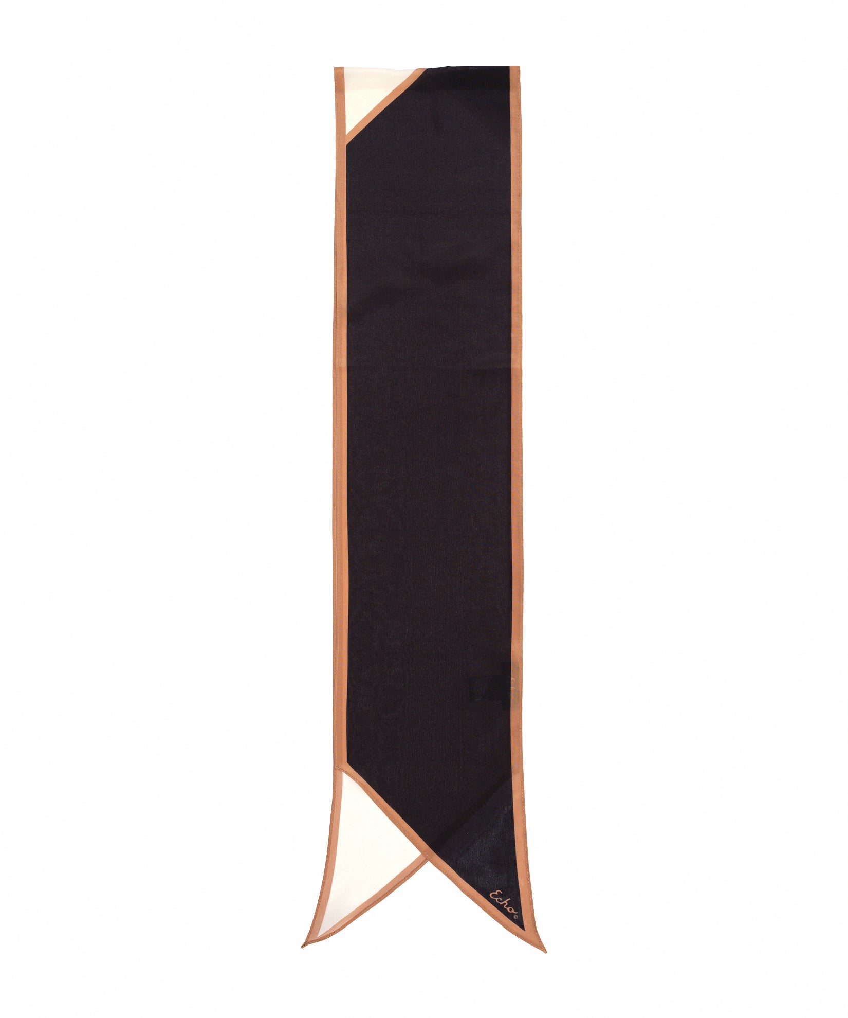 Colorblock Silk Bias Scarf - Image 3