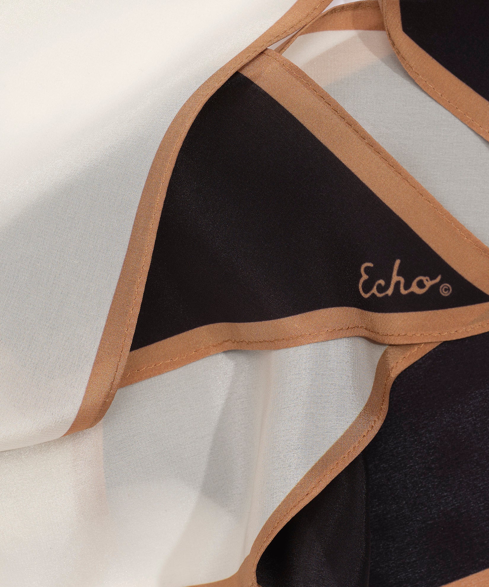 Colorblock Silk Bias Scarf - Image 4
