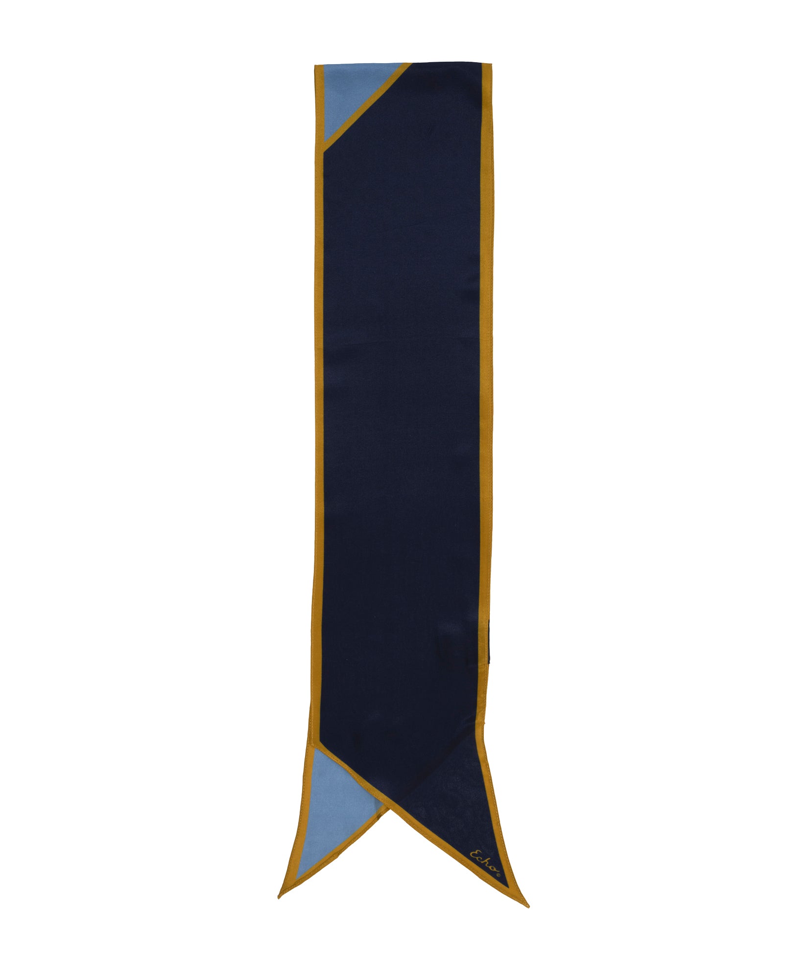 Colorblock Silk Bias Scarf - Image 8