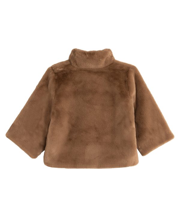 Sheared Mink Faux Fur Jacket - Image 9