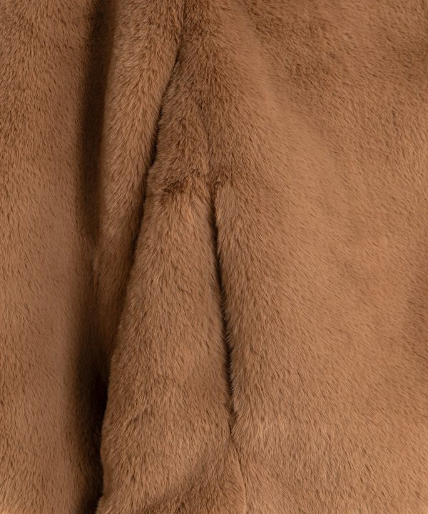 Sheared Mink Faux Fur Jacket - Image 11