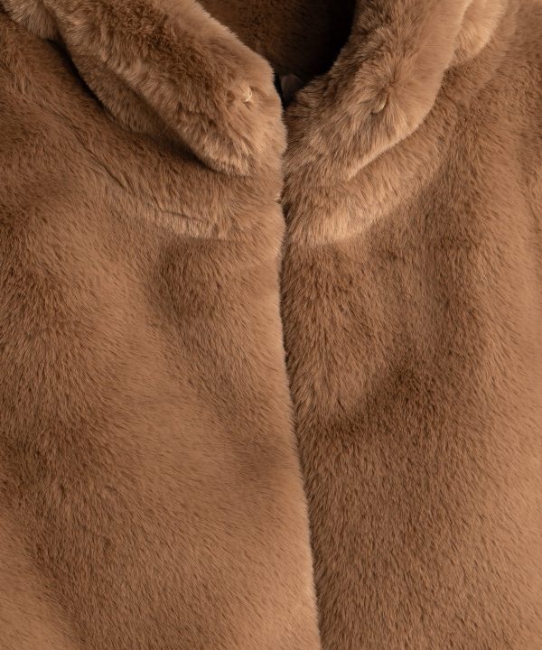 Sheared Mink Faux Fur Jacket - Image 10