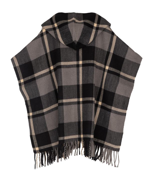 Windowpane Hooded Ruana - Image 3