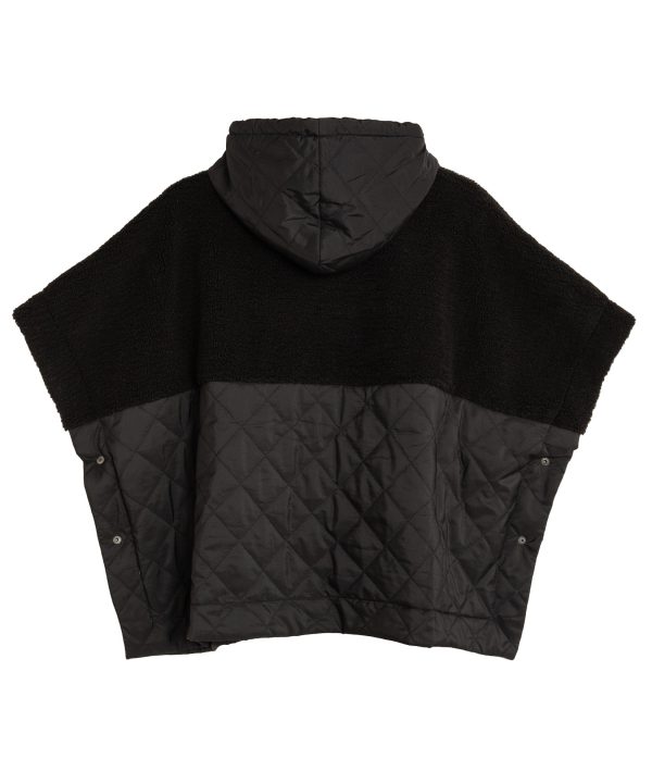 Combo Quilted Hooded Poncho - Image 9