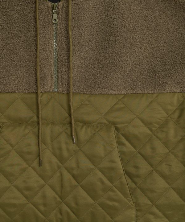 Combo Quilted Hooded Poncho - Image 4