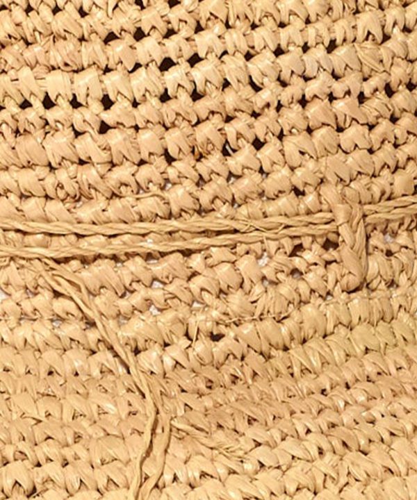 Raffia Straw Packable Hat - Image 3