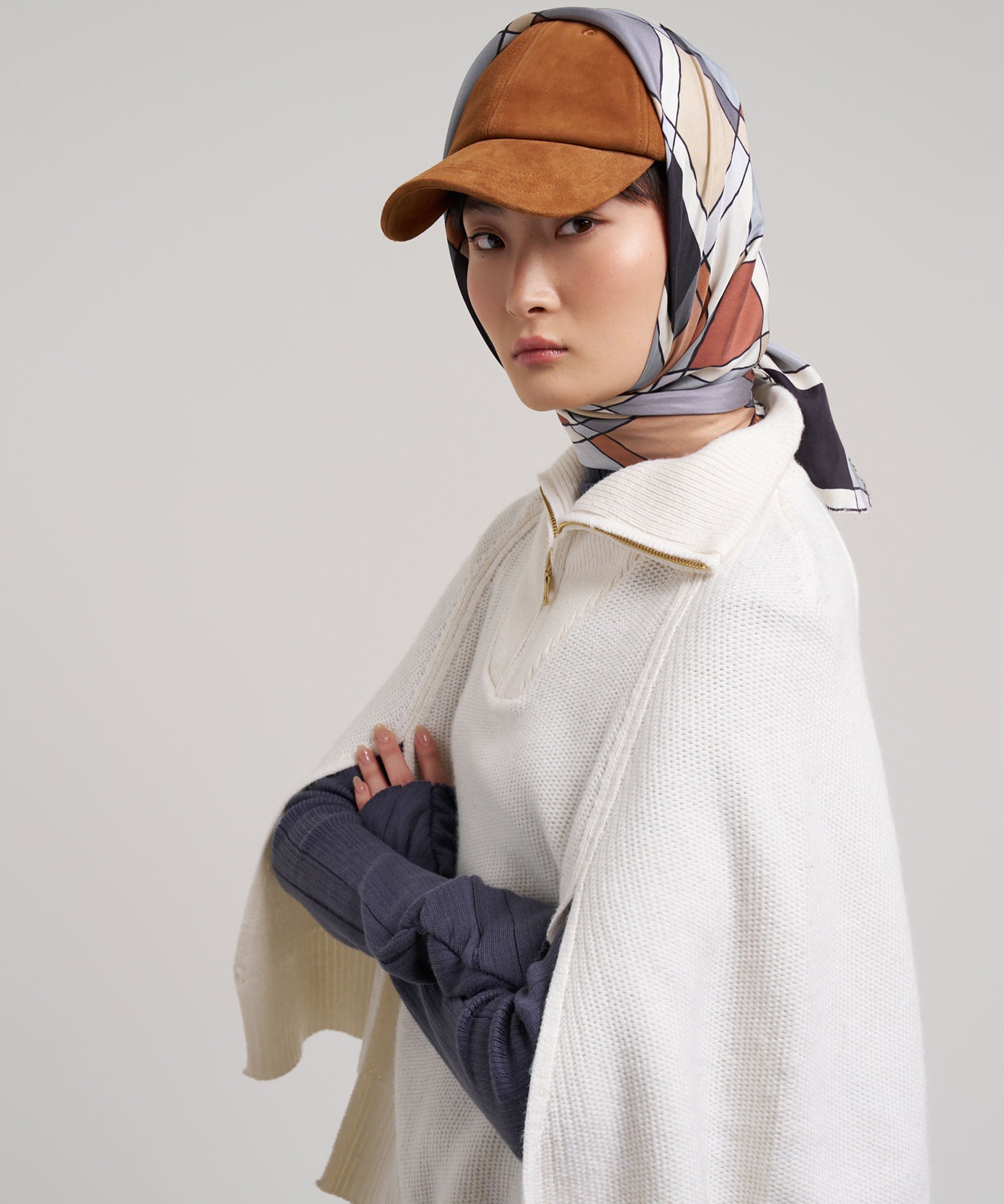 Texture Knit Poncho - Image 6