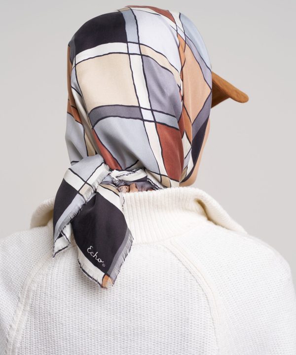 Windowpane 35 Silk Square Scarf - Image 9
