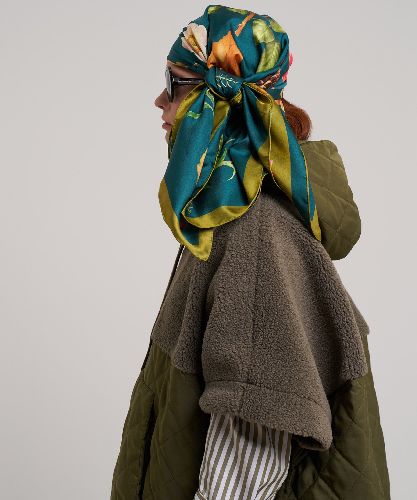 The Botanists 35 Silk Square Scarf - Image 2