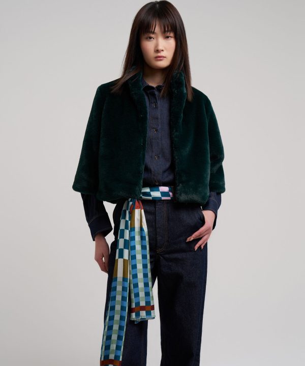 Checks Checks Silk Oblong Scarf - Image 7