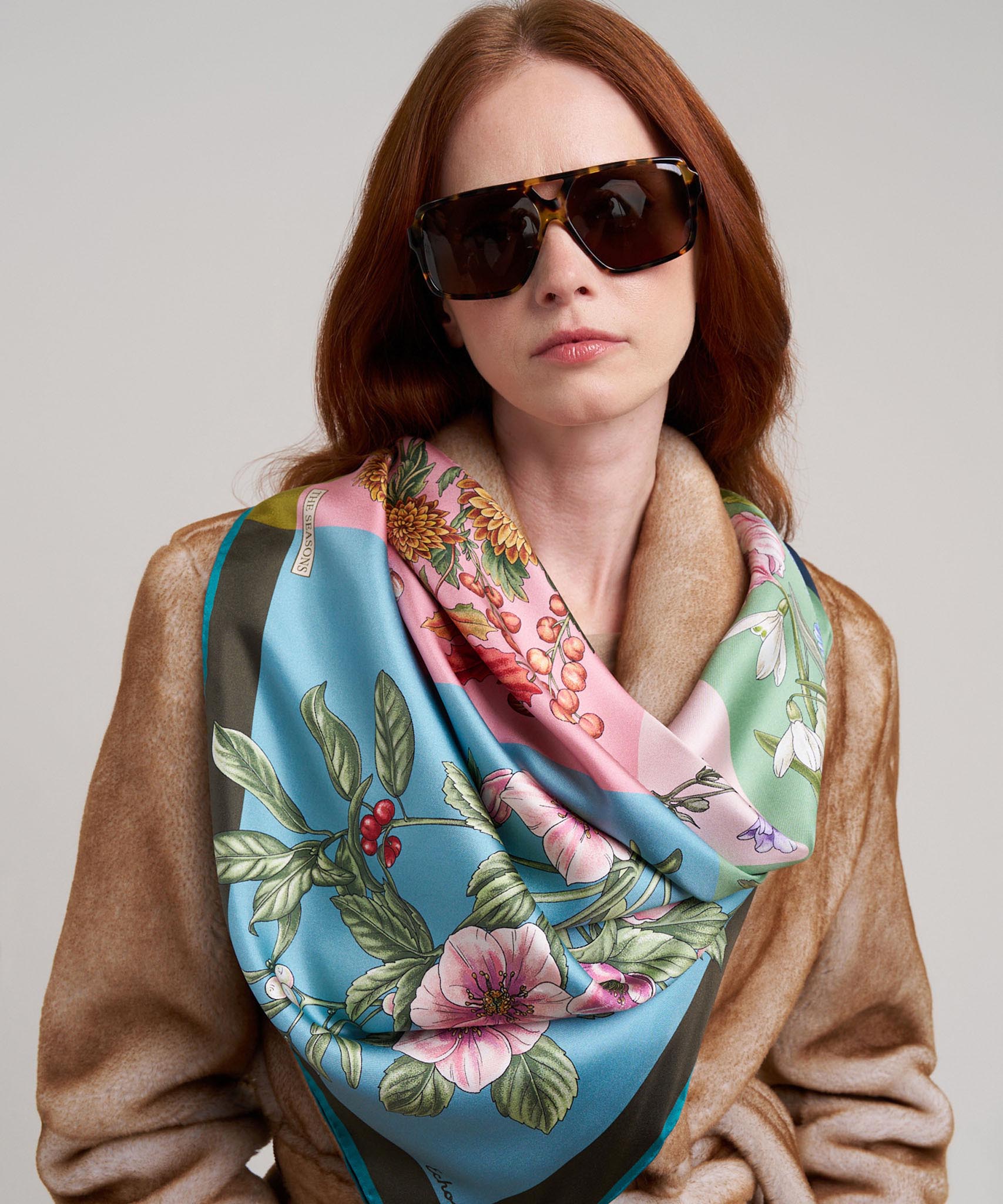 The Seasons 35 Silk Square Scarf - Image 5