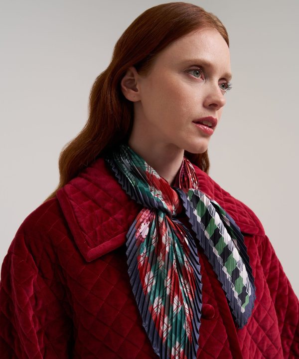 Patch Plaid Pleated Diamond - Image 5